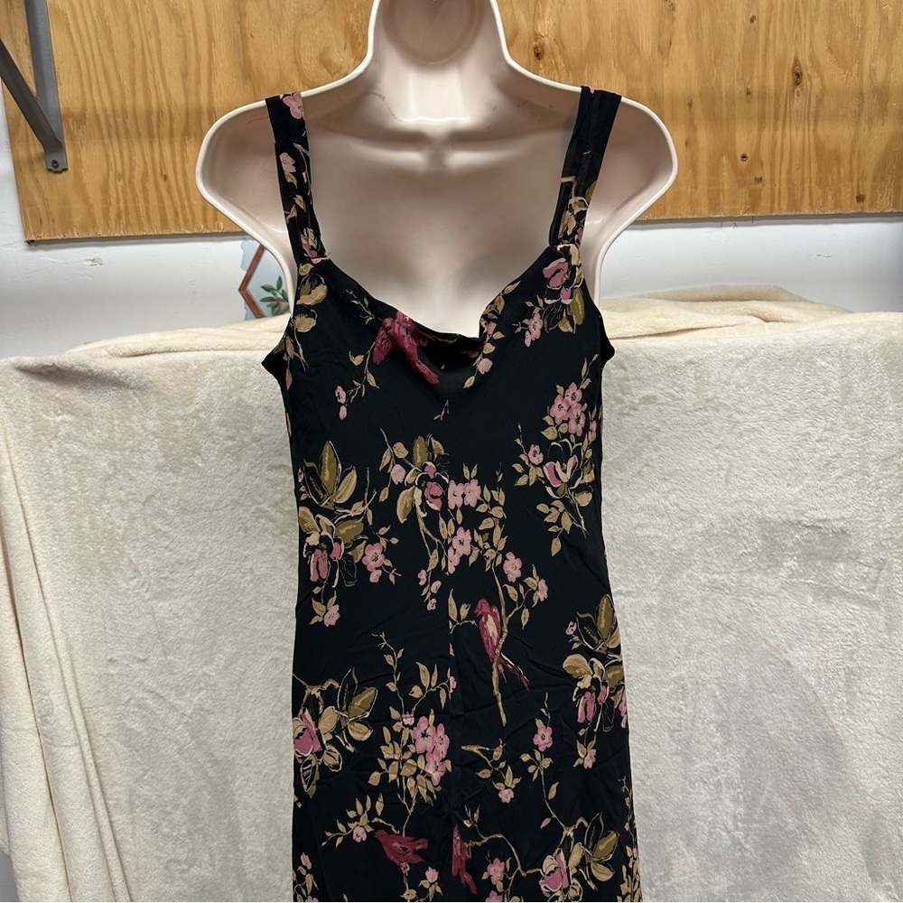 Johnathan Martin women floral silk dress asymmetric whimsigoth fairy grunge 12 - Picture 6 of 10